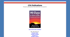 Desktop Screenshot of cfapublications.com